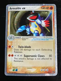 Pokemon Holo Armaldo ex 16/17 Pop Series 1 Excellent - Lightly Played Condition - Image 1
