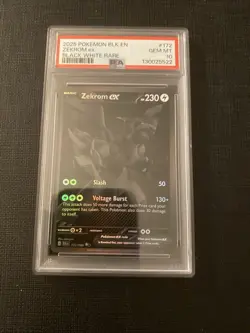 Pokemon TCG Zekrom EX BWR 172/086 English SV Black Bolt PSA 10 - Image 1