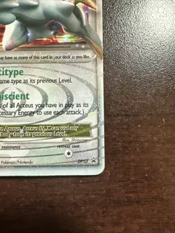 Arceus LV. X DP53 Pokemon TCG Diamond Pearl Promo DMG - Image 4