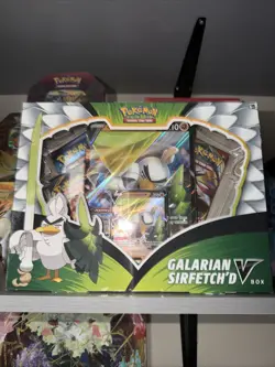 Pokemon Tcg Sword And Shield Galarian Sirfetch'd v Box - Image 1
