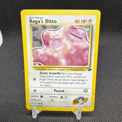 2000 Pokemon Gym Challenge Koga's Ditto Holo #10/132 *see Photos* - Image 1