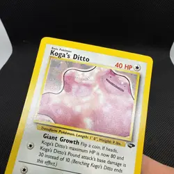 2000 Pokemon Gym Challenge Koga's Ditto Holo #10/132 *see Photos* - Image 4