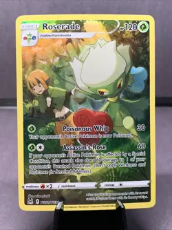 Pokemon TCG Roserade TG02/TG30 SWSH11: Lost Origin Trainer Gallery Full Art NM/M - Image 1