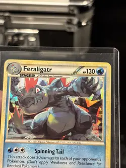 2010 Pokemon TCG #160 Feraligatr Cracked Ice Holo Lightly Played LP - Image 4