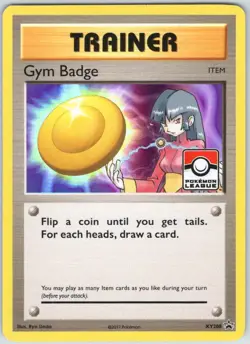 Gym Badge XY208 Promo XY Black Star Promos Pokemon NM - Image 1