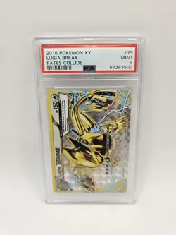 Pokemon Lugia BREAK 79/124 Pokemon XY Fates Collide PSA 9 Full Art Mint ENG - Image 1