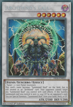 Archfiend's Call - FIGA-EN032 Secret Rare 1st Ed NM Yugioh - Image 1