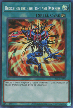 Dedication through Light and Darkness - IOC-095 - Super Rare Unlimited NM Yugioh - Image 1