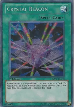Crystal Beacon - RYMP-EN048 - Secret Rare 1st Ed NM - Yugioh - Image 1