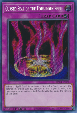 Cursed Seal of The Forbidden Spell - RA03-EN076 Secret Rare NM Yugioh - Image 1