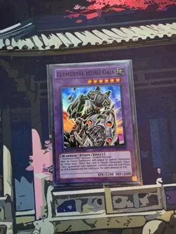 Yu-Gi-Oh! Elemental HERO Gaia CT08-EN011 Super Rare Limited Near Mint - Image 1