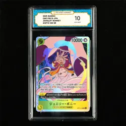 TQG 10 GEM MINT 2025 One Piece JPN Jewelry Bonney OP13-108 SR - Image 2