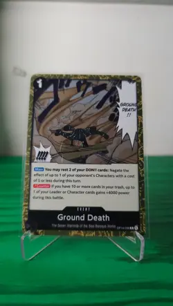 Ground Death OP14-096 R | The Azure Sea's Seven | One Piece TCG | English OP14 - Image 1