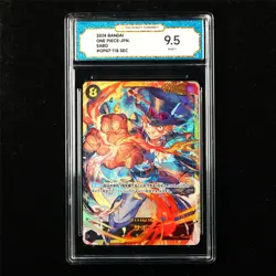 TQG 9.5 MINT+ 2024 One Piece JPN Sabo OP07-118 SEC - Image 1