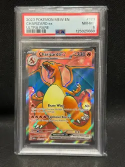 Pokemon TCG - Charizard ex 183/165 Sv: Scarlet & Violet 151 Holo PSA 8 - Image 1