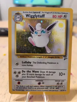 WIGGLYTUFF - BASE SET 2 - 19/130 - Holo Rare - Pokemon Card - LP! - Image 1