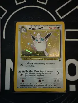 Pokemon Wigglytuff Base Set 2 Holo Card 19/130 LP/MP Condition - Image 1