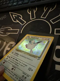 Pokemon Wigglytuff Base Set 2 Holo Card 19/130 LP/MP Condition - Image 2