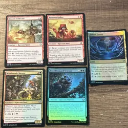 Magic: The Gathering BLB Raccoon Creature Land Theme 5 Cards - Image 1