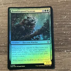Magic: The Gathering BLB Raccoon Creature Land Theme 5 Cards - Image 5