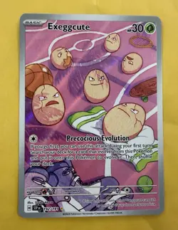 Pokemon TCG Exeggcute Holo Illustration Rare Card 192/191 Sv08: Surging Sparks - Image 2