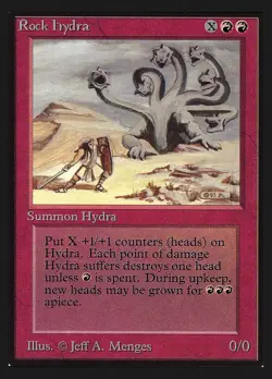 Rock Hydra NM Collectors' Edition MTG Magic the Gathering Red English Card - Image 1
