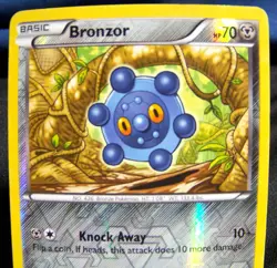 Pokemon 2012 Bronzor Next Destinies Rev Holo Foil REVERSE 75/99 Card - EX+/ NM- - Image 2