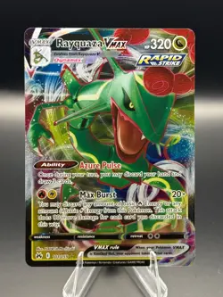 Crown Zenith RAYQUAZA VMAX Ultra Rare Holo Full Art #101/159 Pokemon - Image 1