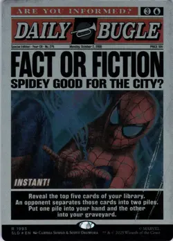 MTG Fact or Fiction (Rainbow) (1995) | NM Foil | Secret Lair Spider-Man {SLD} - Image 2
