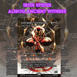 EDH - Iron Spider Artifacts, Alibou, MTG Commander Deck, Bracket 2 - Image 1