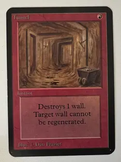 Magic the Gathering MTG Alpha Tunnel NM (Beta Bob) - Image 1