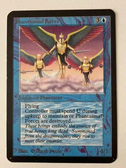 Magic the Gathering MTG Alpha PHANTASMAL FORCES NM (Beta Bob) - Image 1