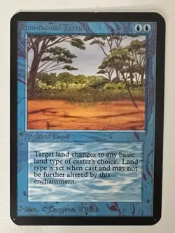 Magic the Gathering MTG Alpha Phantasmal Terrain NM (Beta Bob) - Image 1