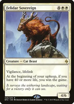 MTG Felidar Sovereign ** Battle for Zendikar ** English (NM) - Image 1