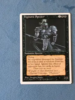 Hypnotic Specter, Fourth Edition, Magic the Gathering MTG - Image 1