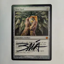 MTG Mox Opal Scars of Mirrodin - Signed by Artist Volkan Baga - Image 1