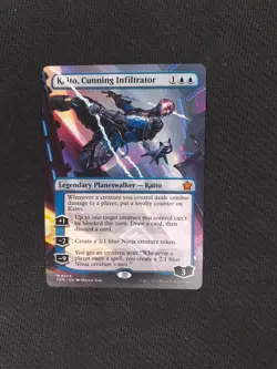 BORDERLESS Kaito, Cunning Infiltrator 0358 FDN Foundations MTG Commander Ninja - Image 1