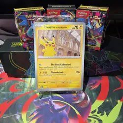 Pokemon x Natural History Museum Promo - Pikachu At The Museum JUMBO card 1 - Image 1
