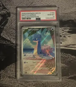 Pokemon Misty's Lapras 194/182 Destined Rivals Illustration Rare Holo PSA 10 - Image 1