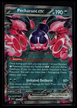 2024 Scarlet & Violet Series - Shrouded Fable Pecharunt ex Double Rare #39 - Image 1