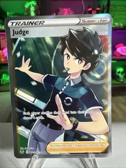 Judge Full Art TG25/TG30 Ultra Rare Silver Tempest Pokemon TCG Near Mint - Image 1