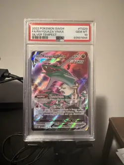Pokemon Silver Tempest Rayquaza VMAX TG20/TG30 Full Art PSA 10 Gem Mint - Image 1