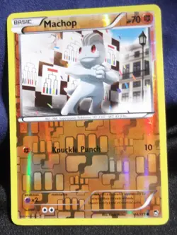 2014 Pokemon - Machop - 44/111 - XY Furious Fists - Reverse Holo - VLP - Image 1