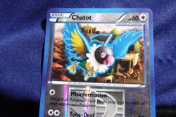 2013 Pokemon TCG - Chatot Plasma Blast 77/101 Reverse Holo - EX+/NM- - Image 2