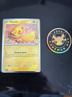 Pokemon TCG Pikachu Pokemon Day 2026 Promo And Coin - Image 1