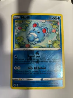 Marill 058/264 Fusion Strike Pokemon Reverse Holo Foil Rare - Image 1