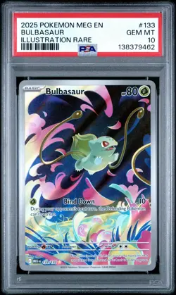 2025 Pokemon Mega Evolution Bulbasaur Illustration Rare PSA 10 - Image 1