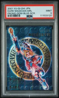 2001 Yu-Gi-Oh! JPN Dark Magician Girl Promo-DDM-Blue-SCR. PSA 9 Mint - Image 1