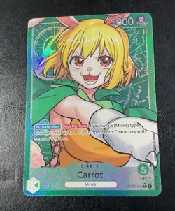One Piece Carrot OP08-021 Alt Art Leader Two Legends NM English - Image 2