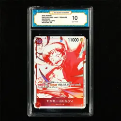 TQG 10 GEM MINT 2025 One Piece JPN Monkey D. Luffy ST10-006 SR - Image 2